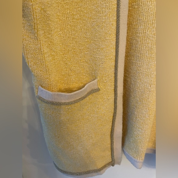 Metal-Trimmed Melange Cardigan - Picture 5 of 5